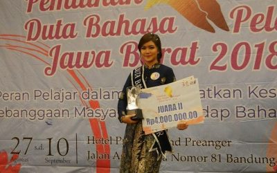 Fahrein Rachel Latisha, Juara II di Ajang Duta Bahasa Pelajar Jawa Barat 2018